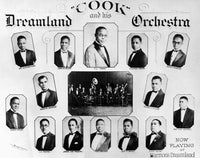Black Jazz Band Poster - Doc Cook and His Dreamland Orchestra (18x24, 24x36, 11x14)