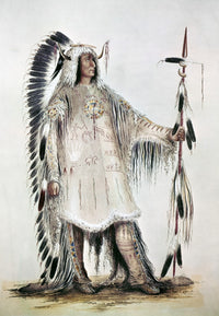 Mandan Chief Fine Art Print by George Catlin, C1832