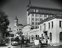 Traffic in Street Fine Art Print - St. Augustine, Florida