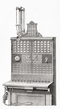 Early 20th Century Telephone Switchboard Fine Art Print by Ken Welsh