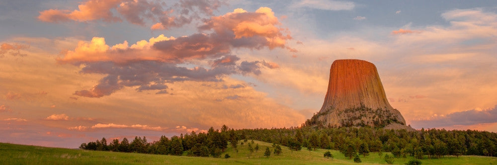 Devils Tower at Sunset Fine Art Print - Devils Tower National Monument