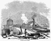 Virginia Salt Mine Fine Art Print - 1857 Wood Engraving