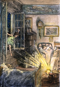 Peter Pan Nursery Scene Fine Art Print by Francis D. Bedford
