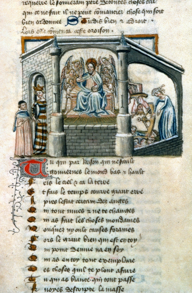 Boethius Manuscript Illumination Fine Art Print (C1425-1430)