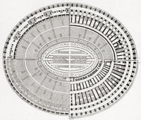 The Colosseum Floor Plan Fine Art Print by Ken Welsh