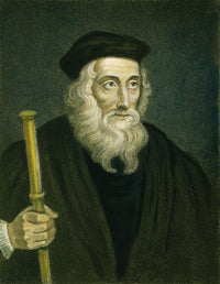 John Wycliffe Steel Engraving Print - English Theologian Art