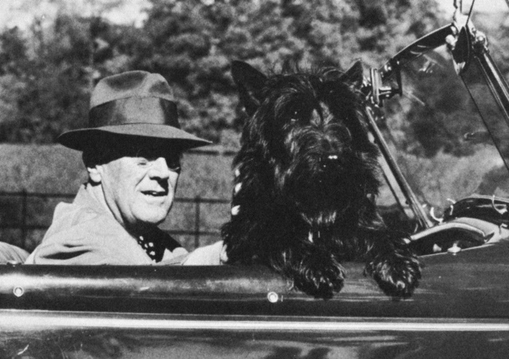 Franklin D. Roosevelt with Fala Fine Art Print - 32nd President