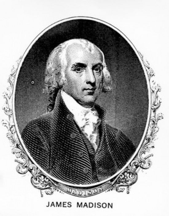 Portrait of James Madison Fine Art Print by Unknown Artist
