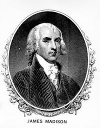 Portrait of James Madison Fine Art Print by Unknown Artist