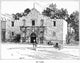 Texas Alamo 1900 Fine Art Print - Historical Line Engraving