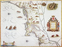 Netherlands & New England 1635 Maps Fine Art Print