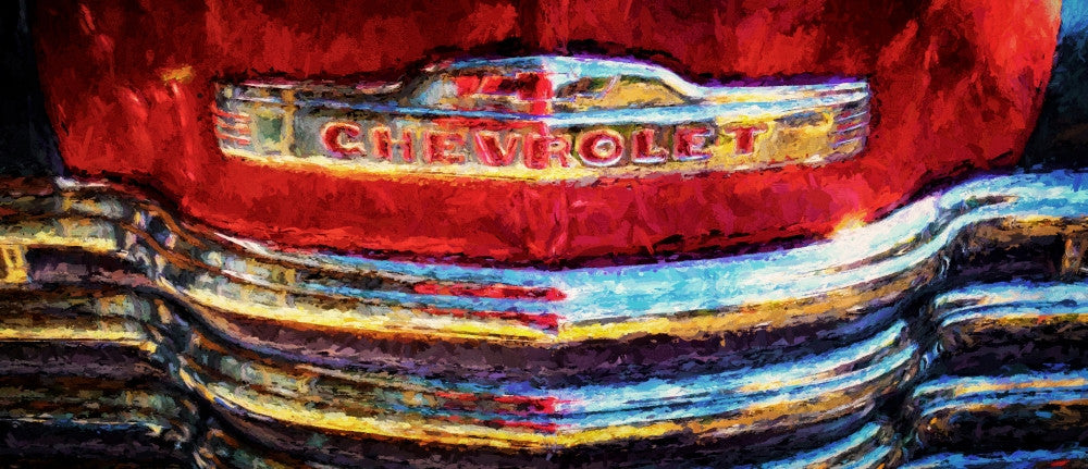 Close-up of Vintage Chevy Truck Fine Art Print by Panoramic Images