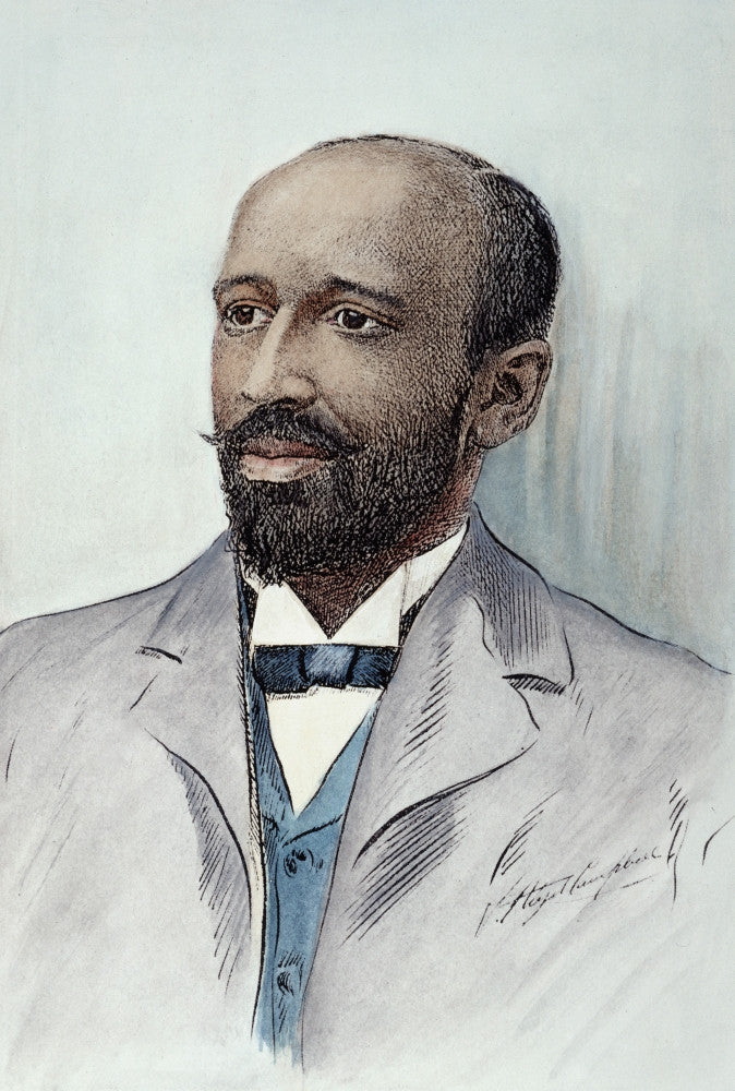William E.B. Du Bois Fine Art Print - Historical Drawing C1910