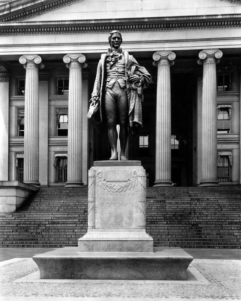 Alexander Hamilton Bronze Statue Fine Art Print by Granger Collection