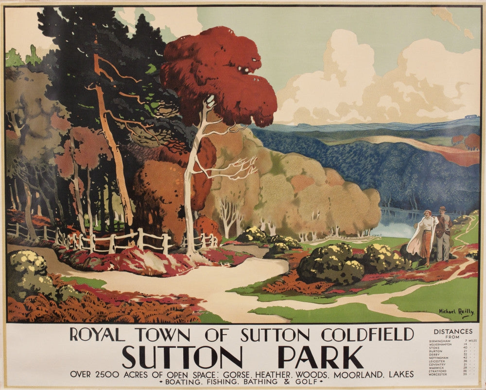 Advertisement For Sutton Park Fine Art Print by Mary Evans Picture Library