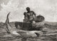 Shark Fishing Fine Art Print After Winslow Homer by Ken Welsh