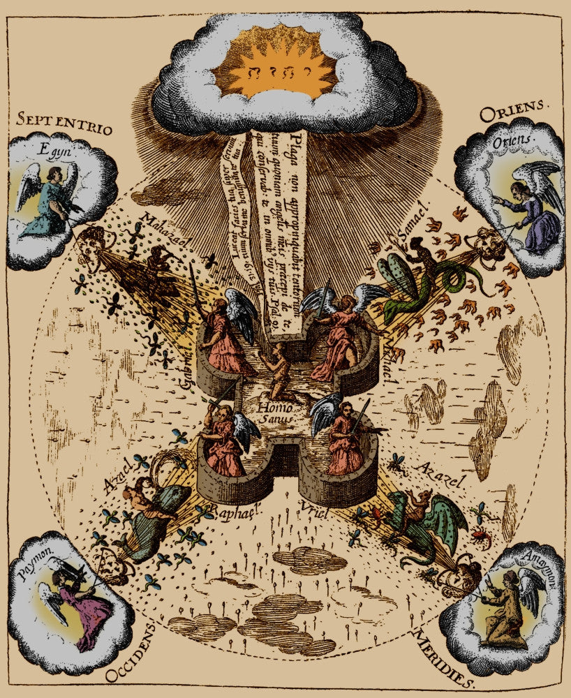 Fludd's System of Health, 1631 Fine Art Poster Print