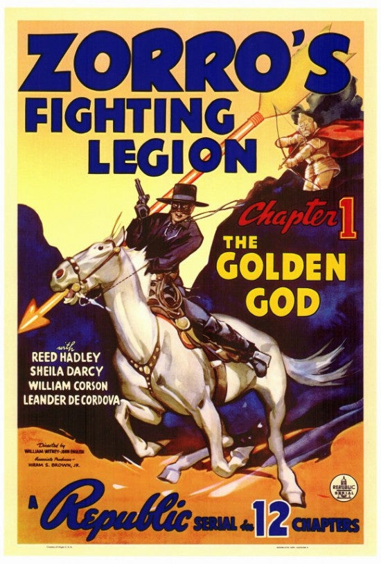 Zorro's Fighting Legion Movie Poster Print 27x40
