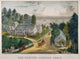 Currier & Ives Farm House Lithograph Print - 1871 by Granger Collection