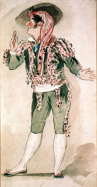 Figaro in The Barber of Seville Watercolor Print by Alfred E. Chalon
