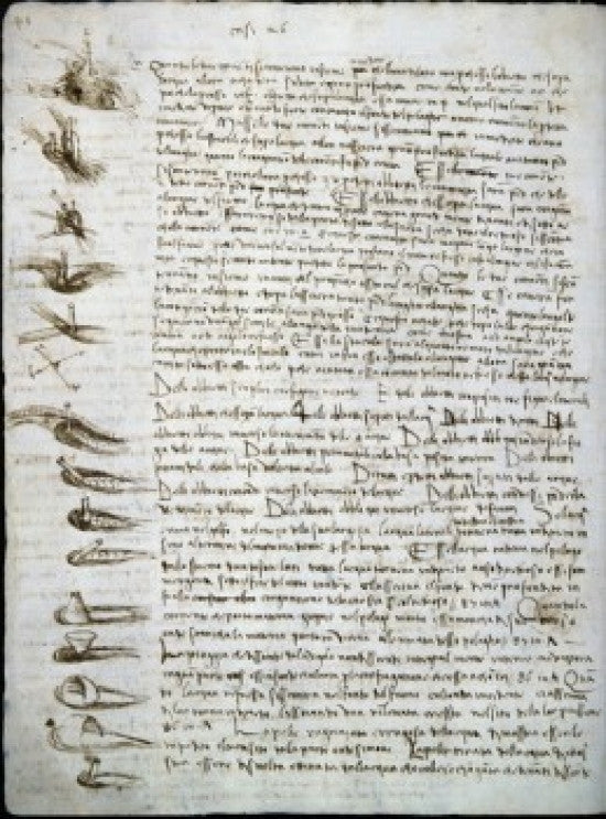 Codex Leicester: Water Flow Fine Art Print by Leonardo da Vinci