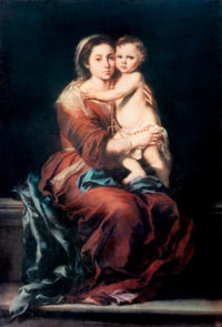 Madonna & the Rosary #1 Fine Art Print by Bartolome Esteban Murillo