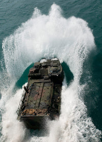 US Marines Assault Amphibious Vehicle Poster Print by Stocktrek Images