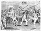Congressional Pugilists - 1798 American Cartoon Engraving Print by Granger Collection