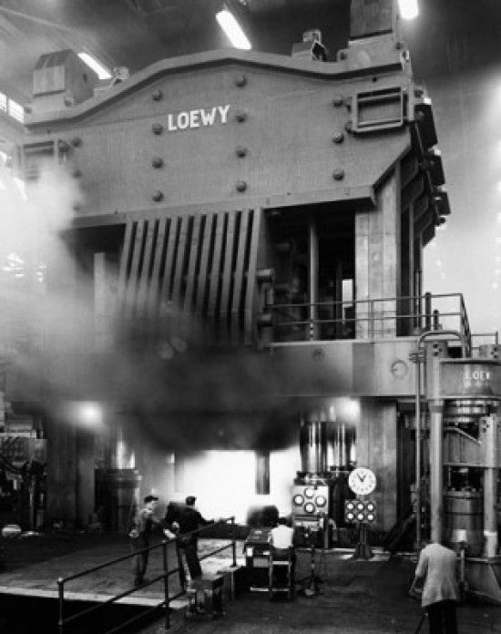 Manual Workers in a Steel Mill - Bethlehem Steel Corporation Fine Art Print