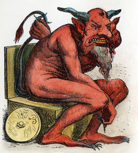 Devil: Belphegor - 19th Century French Wood Engraving Print by Granger Collection