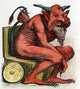 Devil: Belphegor - 19th Century French Wood Engraving Print by Granger Collection