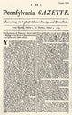 Pennsylvania Gazette 1729 Poster Print by Granger Collection
