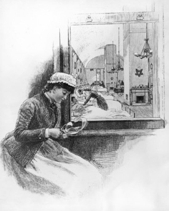 Birth of American Trained Nurse Fine Art Print - Surgical Ward at Bellevue Hospital