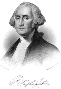 George Washington Engraving Print After Gilbert Stuart 1794