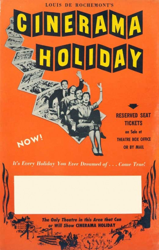 Cinerama Holiday Movie Poster Print (27x40) - Classic Cinema Decor