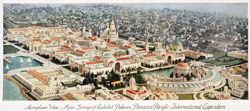 Panama-Pacific International Exposition Aerial View Fine Art Print by Gabriel Moulin