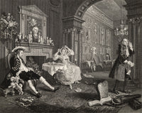 Marriage A La Mode Breakfast Scene Fine Art Print by Hogarth