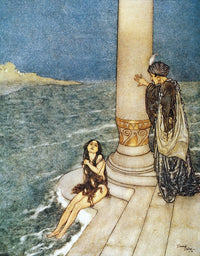 The Little Mermaid Fine Art Print by Edmund Dulac - 1911