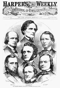 Congress: Secession, 1861 - The Seceding Mississippi Delegation Engraving by Granger Collection