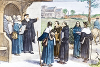 Magic Lantern Slide Fine Art Print by John Short - Wycliffe Sending Forth Preachers