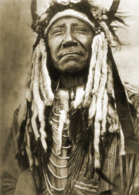 Cheyenne Chief Two Moons Fine Art Print by Edward S. Curtis