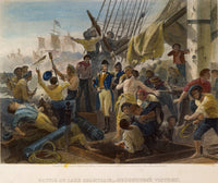 Battle of Lake Champlain Fine Art Print - 19th Century Engraving