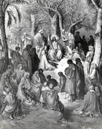 Sermon on the Mount Fine Art Print by Gustave Dore