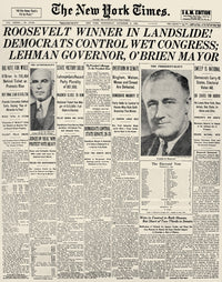 Franklin Delano Roosevelt Presidential Campaign 1932 Poster Print by Granger Collection