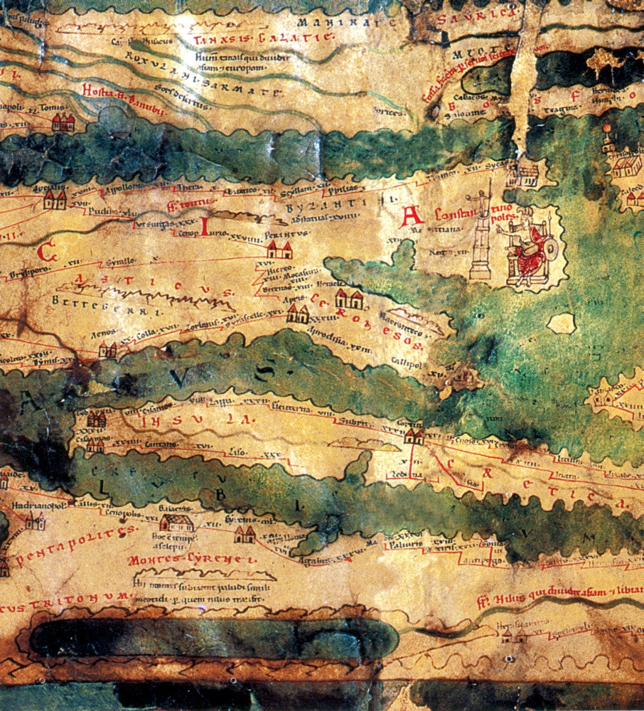 Tabula Peutingeriana Roman Empire Road Map Fine Art Print