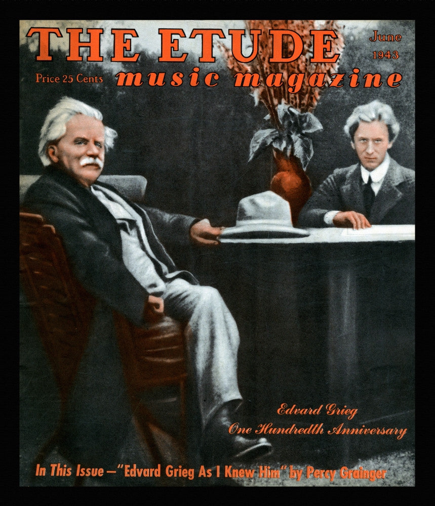 Etude Magazine Cover Featuring Edvard Grieg - Fine Art Print