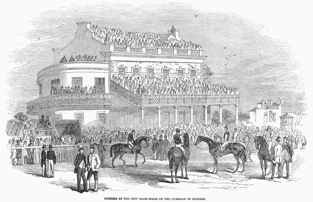Ireland Horse Racing Fine Art Print - Curragh of Kildare, 1853