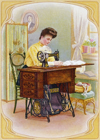 Singer Sewing Machine Advertising Card Art Print (1904) by Granger Collection