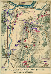 Battle of Lookout Mountain Fine Art Print by Robert Knox Sneden