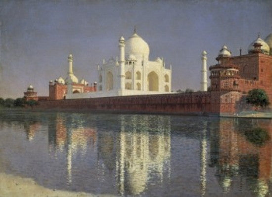 Mausoleum Taj Mahal Fine Art Print by Wassili Werestschagin
